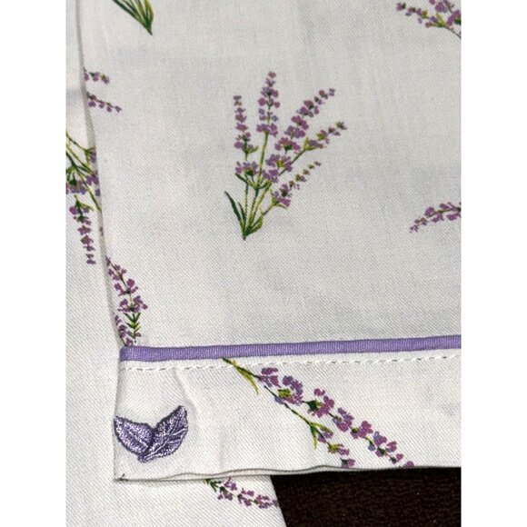 Petite Plume Girls Lavender Floral Pajama Set Cotton Long Sleeve Button-Down Top - Picture 6 of 14